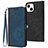 Funda de Cuero Cartera con Soporte Carcasa YX3 para Apple iPhone 14