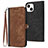 Funda de Cuero Cartera con Soporte Carcasa YX3 para Apple iPhone 14 Plus