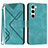 Funda de Cuero Cartera con Soporte Carcasa YX3 para Samsung Galaxy S22 5G