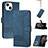 Funda de Cuero Cartera con Soporte Carcasa YX4 para Apple iPhone 13