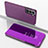 Funda de Cuero Cartera con Soporte Espejo Carcasa para Samsung Galaxy S24 5G