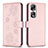 Funda de Cuero Cartera con Soporte Flores Carcasa BF1 para Huawei Honor 90 Pro 5G