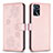 Funda de Cuero Cartera con Soporte Flores Carcasa BF1 para Oppo A16