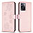 Funda de Cuero Cartera con Soporte Flores Carcasa BF1 para Oppo A57 4G