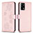 Funda de Cuero Cartera con Soporte Flores Carcasa BF1 para Oppo A74 4G