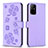 Funda de Cuero Cartera con Soporte Flores Carcasa BF1 para Oppo A95 5G