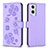 Funda de Cuero Cartera con Soporte Flores Carcasa BF1 para Oppo A96 5G