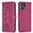 Funda de Cuero Cartera con Soporte Flores Carcasa BF2 para Oppo Find X5 Pro 5G