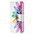 Funda de Cuero Cartera con Soporte Flores Carcasa L01 para Apple iPhone 14 Plus Vistoso