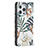 Funda de Cuero Cartera con Soporte Flores Carcasa L01 para Apple iPhone 14 Pro Multicolor