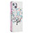 Funda de Cuero Cartera con Soporte Flores Carcasa L01 para Apple iPhone 15 Multicolor