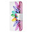 Funda de Cuero Cartera con Soporte Flores Carcasa L01 para Apple iPhone 15 Plus Vistoso