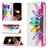 Funda de Cuero Cartera con Soporte Flores Carcasa L01 para Apple iPhone 16 Pro Max Rosa