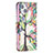 Funda de Cuero Cartera con Soporte Flores Carcasa L02 para Apple iPhone 13 Multicolor