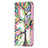 Funda de Cuero Cartera con Soporte Flores Carcasa L02 para Apple iPhone 15 Multicolor