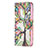 Funda de Cuero Cartera con Soporte Flores Carcasa L03 para Apple iPhone 13 Pro Max Multicolor