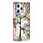 Funda de Cuero Cartera con Soporte Flores Carcasa L03 para Apple iPhone 13 Pro Max Multicolor