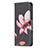 Funda de Cuero Cartera con Soporte Flores Carcasa L07 para Apple iPhone 15 Pro Max Marron