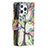 Funda de Cuero Cartera con Soporte Flores Carcasa para Apple iPhone 13 Pro Max Multicolor