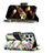 Funda de Cuero Cartera con Soporte Flores Carcasa para Apple iPhone 14 Pro Max Multicolor