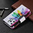 Funda de Cuero Cartera con Soporte Flores Carcasa para Apple iPhone 15 Pro Max Vistoso