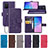 Funda de Cuero Cartera con Soporte Flores Carcasa para Samsung Galaxy M80S