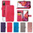 Funda de Cuero Cartera con Soporte Flores Carcasa para Samsung Galaxy S20 FE 4G