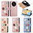 Funda de Cuero Cartera con Soporte Flores Carcasa S02D para Huawei Honor Magic4 Lite 5G