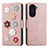 Funda de Cuero Cartera con Soporte Flores Carcasa S02D para Huawei Nova 10 Pro