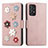 Funda de Cuero Cartera con Soporte Flores Carcasa S02D para Samsung Galaxy A72 4G