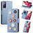 Funda de Cuero Cartera con Soporte Flores Carcasa S02D para Samsung Galaxy S20 FE 4G