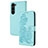 Funda de Cuero Cartera con Soporte Flores Carcasa Y01X para Samsung Galaxy S22 5G