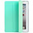 Funda de Cuero Cartera con Soporte L01 para Apple iPad 3 Verde