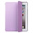 Funda de Cuero Cartera con Soporte L01 para Apple iPad 4 Morado