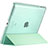 Funda de Cuero Cartera con Soporte L01 para Apple iPad 4 Verde