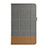 Funda de Cuero Cartera con Soporte L01 para Huawei MediaPad M2 10.1 FDR-A03L FDR-A01W Gris