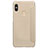 Funda de Cuero Cartera con Soporte L01 para Xiaomi Redmi Note 5 AI Dual Camera Oro