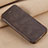 Funda de Cuero Cartera con Soporte L02 para Apple iPhone 5 Marron