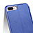 Funda de Cuero Cartera con Soporte L02 para Apple iPhone 7 Plus Azul