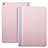 Funda de Cuero Cartera con Soporte L03 para Apple iPad Mini 4 Rosa