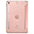 Funda de Cuero Cartera con Soporte L05 para Apple iPad Mini 3 Oro Rosa