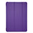 Funda de Cuero Cartera con Soporte L06 para Apple iPad Mini 4 Morado