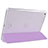 Funda de Cuero Cartera con Soporte L07 para Apple iPad Mini 3 Morado