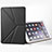 Funda de Cuero Cartera con Soporte L08 para Apple New iPad 9.7 (2018) Negro