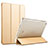 Funda de Cuero Cartera con Soporte L09 para Apple New iPad 9.7 (2018) Oro