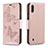 Funda de Cuero Cartera con Soporte Mariposa Carcasa B01F para Samsung Galaxy A10