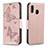 Funda de Cuero Cartera con Soporte Mariposa Carcasa B01F para Samsung Galaxy A20