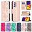 Funda de Cuero Cartera con Soporte Mariposa Carcasa B01F para Samsung Galaxy F54 5G