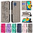 Funda de Cuero Cartera con Soporte Mariposa Carcasa B01F para Samsung Galaxy M32 4G