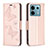 Funda de Cuero Cartera con Soporte Mariposa Carcasa B01F para Xiaomi Redmi Note 13 Pro 5G